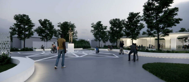 Malcolm X Plaza Rendering